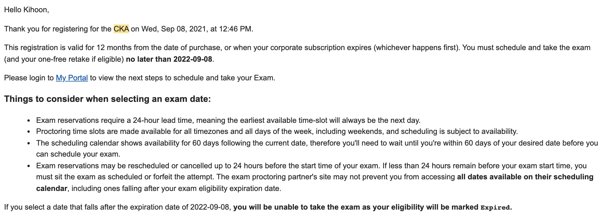 CKA Scheduling Instructions